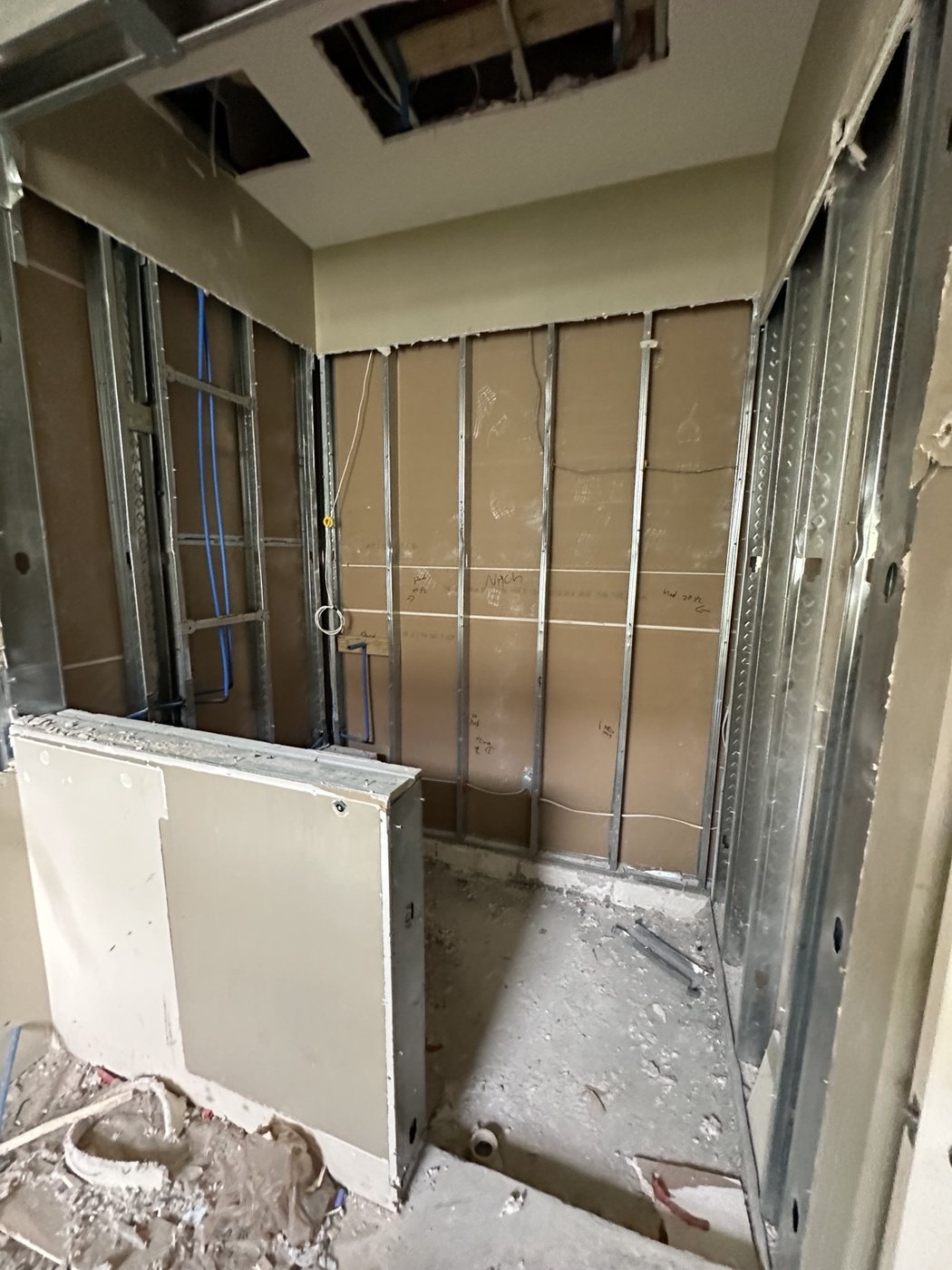Bathroom shower construction
